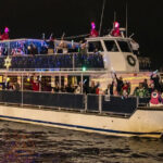 holiday lighted boat parade the florida aquarium bay spirit II