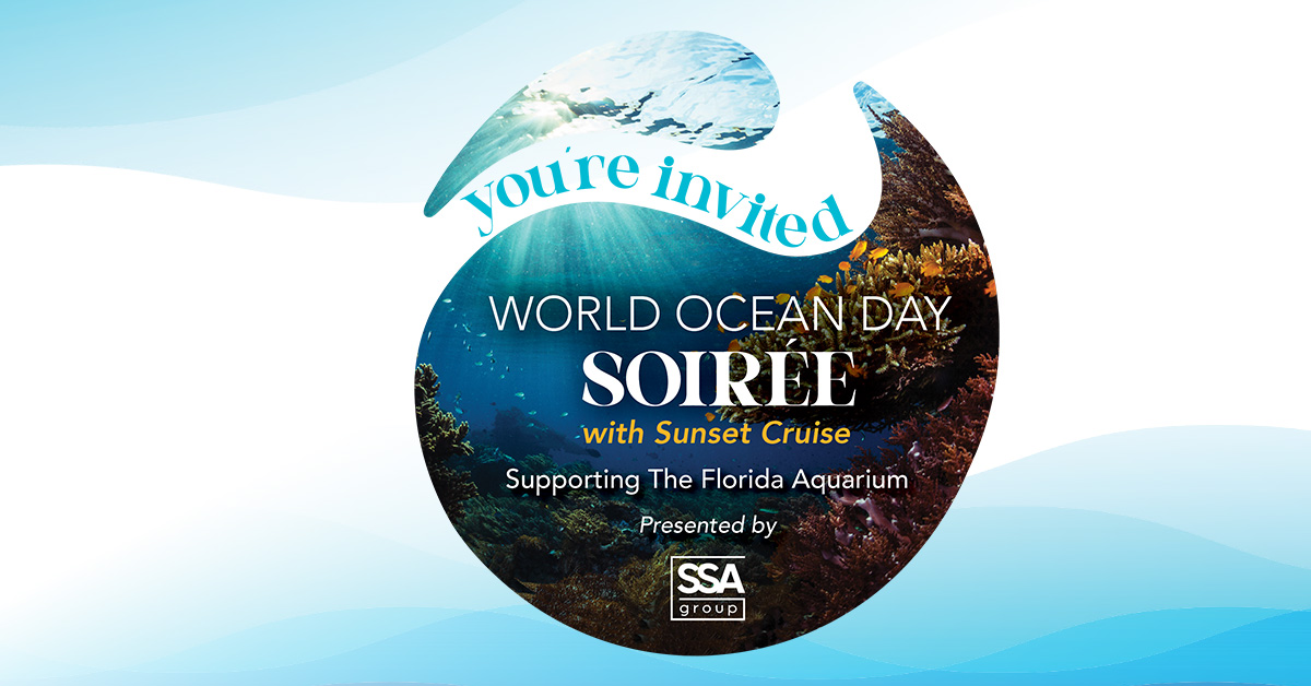 You're invited World Ocean Day Soiree with Sunset Cruise Supporting The Florida Aquarium Presented by SSA Group